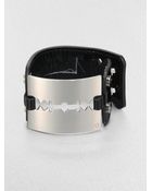 McQ by Alexander McQueen Leather Cuff Bracelet - Lyst