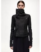 Rick Owens Leather Jacket - Lyst