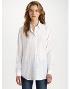 Burberry Brit Tonal Check Cotton Shirt - Lyst