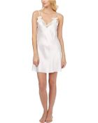 Oscar de la Renta Lovely in Lace Charmeuse Chemise - Lyst