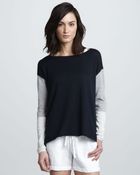 Vince Tricolor Slub Sweater - Lyst