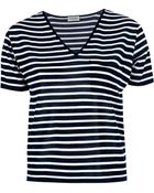 Saint Laurent Striped Crop Top - Lyst