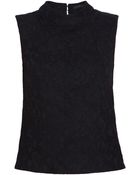 Victoria Beckham Bonded Lace Shell Top - Lyst