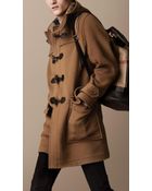 Burberry Double Faced Wool Duffle Coat - Lyst