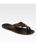 Dior Homme Leather Sandal - Lyst