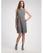 Marc Jacobs Buttonback Eyelet Dress - Lyst