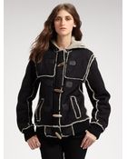Proenza Schouler Shearling Hooded Toggle Coat - Lyst