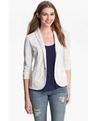 Caslon® Caslon Knit Peplum Jacket - Lyst