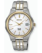 Seiko Mens Twotone Solar Dress Watch - Lyst