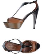 Sergio Rossi Platform Sandals - Lyst