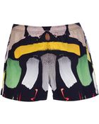 Christopher Kane Printed Swim Shorts - Lyst