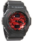 G-shock The Ga 150 Watch in Black Red - Lyst