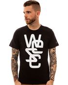 Wesc The Overlay Tee in Black - Lyst