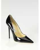 Jimmy Choo Anouk Patent Leather Point-Toe Pumps - Lyst