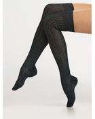 Maria La Rosa Semi-sheer Over-the-knee Socks - Lyst