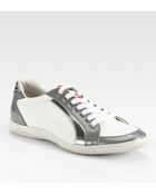 Prada Nylon Suede Sport Sneakers - Lyst