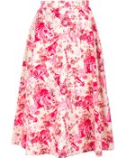 Kenzo Vintage Floral A Line Skirt - Lyst