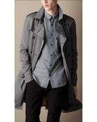 Burberry Mid-length Technical Taffeta Trench Coat - Lyst