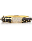Kenneth Jay Lane Goldplated Cubic Zirconia Bangle - Lyst