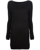 Rick Owens Fringed Sweater Dress - Lyst