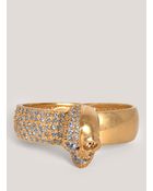Alexander McQueen Two Faced Skull Cuff Bracelet - Lyst