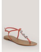 Ash Marcel Crystalembedded Skull Sandals - Lyst