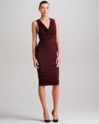 Donna Karan New York Sleeveless Draped Jersey Dress - Lyst