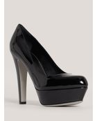 Sergio Rossi Patent Leather Platform Pumps - Lyst