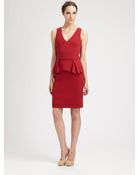 Trina Turk Ponte Peplum Dress - Lyst