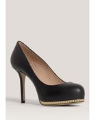 Valentino Studded Platform Leather Pumps - Lyst