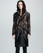Burberry Prorsum Printed Calf Hair Coat - Lyst