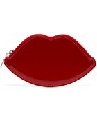 Lulu Guinness Red Lip Patent Leather Coin Purse - Lyst