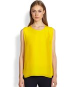 Stella McCartney Sleeveless Doublelayer Blouse - Lyst