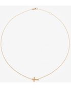 Jennifer Zeuner Mini Horizontal Cross Necklace - Lyst