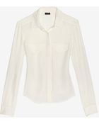 Joseph Double Pocket Silk Blouse - Lyst