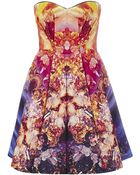 McQ by Alexander McQueen Mineral Print Bustier Dress - Lyst