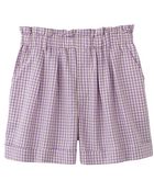 Uniqlo Linen Blended Flare Shortschecked - Lyst
