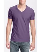 Diesel Tos Extra Trim Fit Vneck Slub T-shirt - Lyst