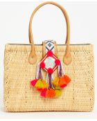 Tory Burch Rattan Tote - Lyst