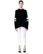 Zara Oversized Striped Sweater - Lyst
