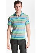 Billy Reid Pensacola Trim Fit Stripe Polo - Lyst