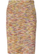 Oscar de la Renta Knitted Silk Skirt - Lyst