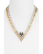 Topshop Vlink Collar Necklace - Lyst