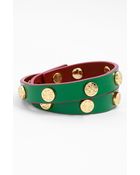Tory Burch Logo Double Wrap Bracelet - Lyst