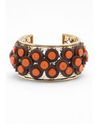 Tory Burch Beaded Cuff - Lyst