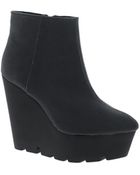 Cheap Monday Monolit Canvas Wedge Boot - Lyst