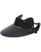 Larissa Hadjio Cat Ears Detail Visor - Lyst