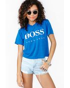 Nasty Gal Boss Lady Crop Tee - Lyst