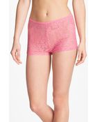 Steve Madden Beneath It All Lace Shorts - Lyst