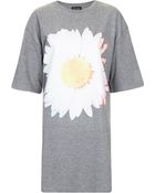 Topshop Photo Daisy Tunic - Lyst